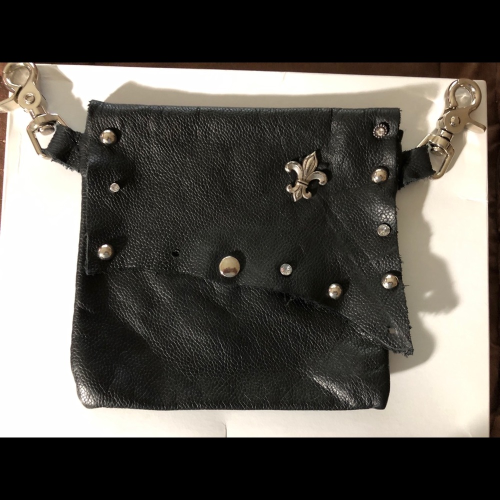 Leather hip purse